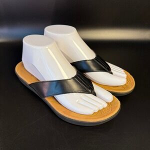 BOC Sandals Thong Big on Comfort‎ Casual Summer Black Sandals Size 8M